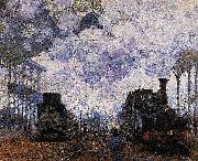 Claude Monet Arrival of a Train USA oil painting artist